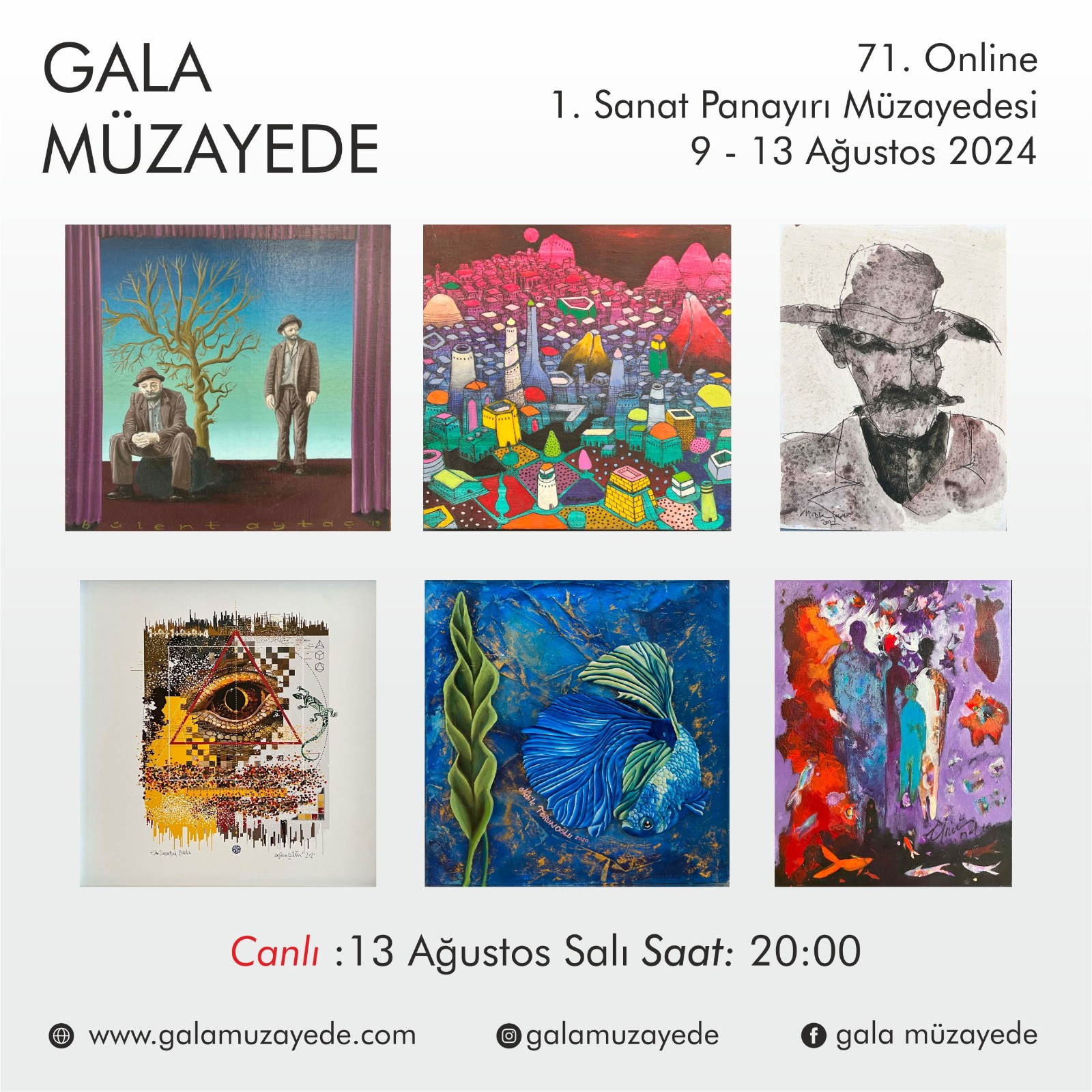 71. ONLINE 1. SANAT PANAYIRI MÜZAYEDESİ - Gala Müzayede